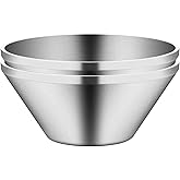 IMEEA 54 OZ Large Salad Bowls Set of 2 - SUS304 Stainless Steel Serving Bowls for Salad, Soup, Ramen, Mixed Fruit, Pasta, Oatmeal, Snacks