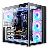 GOPIE Mid Tower Gaming pc case, P07 ATX Computer