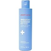Peach Slices - Breakout Banisher Body Wash (6.09 oz) - 1% Salicylic Acid & Glycolic Acid - Clear & Prevent Body Breakouts - Niacinamide & Cucumber - Vegan, Cruelty Free, Korean Skin Care & Beauty