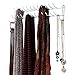 Evelots Tie, Belt, Scarf, Necklace, Bras, Handbags Closet Organizer Rack- 27 Hooks - Jewelry Wall Hangers - Rubber Coated Steel Hooks - No Rust - Hold up to 100 Pieces