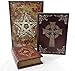 Bellaa 27994 Decorative Book Box Vintage Celtic Knot Cross Pentagram Pentacle Occult Pagan Irish Invisible Hidden Secret Storage Jewelry Keepsake Antique Magnetic Cover Gift Set of 3