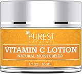 Purest Naturals Anti-Aging Vitamin C Facial Moisturizer Lotion - Best Face Wash For Skin Brightening & Sun Protection - With Green Tea, Hydrating Jojoba Oil & MSM
