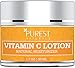 Purest Naturals Anti-Aging Vitamin C Facial Moisturizer Lotion - Best Face Wash For Skin Brightening & Sun Protection - With Green Tea, Hydrating Jojoba Oil & MSM