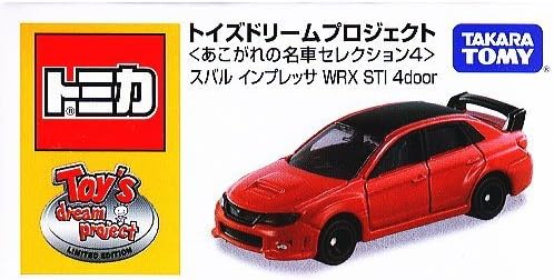Great car selection of original Tomica Toys Dream Project longing 4 [4. Subaru Impreza WRX STI 4door] (single item)