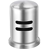 Dishwasher Air Gap Cover D201-1-62 Fits Most Air Gap Bodies with Solid Brass Inside and Brushed Nickel Surface, Cap Only, Pac