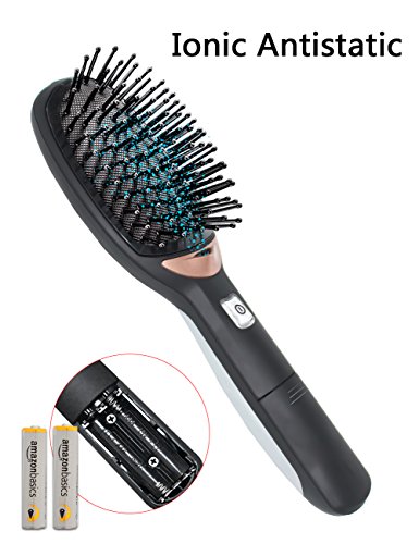BMK Ionic Hair Brush Ion Detangler Brush Anti-Static Curved Vented Detangling Hair Brush Hair Styling Combs for Women with Long Thick Thin Curly and Tangled Hair Vent Brush … (Old Version)