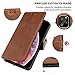 11 Pro Max Slim Flip Wallet Case with Card Holder,OT ONETOP PU Leather Magnetic Closure Kickstand Cash Pocket Cover Compatible with 11 Pro Max 6.5 Inch(Brown)
