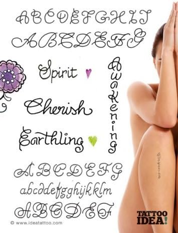 Amazon Pink Tattoo Tattoo Fonts タトゥーフォント 文字 字体 タトゥーデザイン本 服 ファッション小物 通販