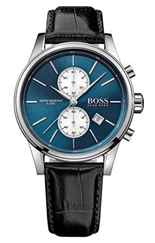 Hugo Boss Men's Jet 1513283 Silver Leather Quartz Watch