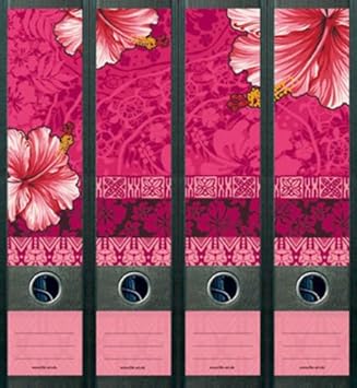 4er Set Ordnerrücken Aufkleber - Elefant Afrika Deko Für Breite Ordner