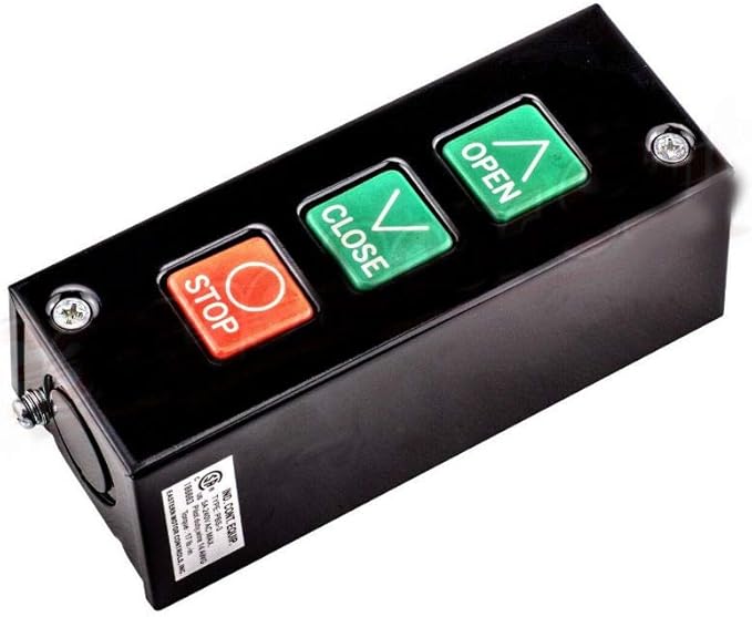 Commercial Garage Door Opener 3 Button Wall Mount PBS 3 Control Station