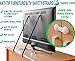 METAL Anti Tip Furniture Kit TV Safety Straps For Flat Screens -4 PACK BLACK- Earthquake Straps - TV Anchors For Baby Proofing - Antitip Kit - Mounting Straps - Childproof Child Proof Baby Proof Mount