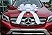 CarBowz Big Car Bow, Giant Bow, Non Scratch Magnet, Weather Resistant Vinyl (White)