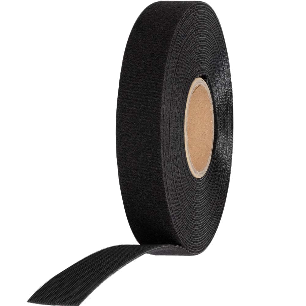 KLEIN TOOLS 450-950 Cable Management, Replacement Tape Roll for Klein's Hook and Loop Dispenser, 25-Foot x 3/4-Inch, Black