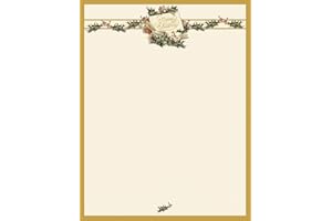 Great Papers! Vintage Christmas Holly Letterhead, 80 count, 11" x 8.5" (2011872)