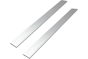 MOKOVI 2 Pcs 1/8" X 1" Square Aluminum Flat BAR 12" Long .6061 Aluminium, 3mm X 25mm X 305mm Aluminum Flat Plate, T6511 Solid New Mill Stock