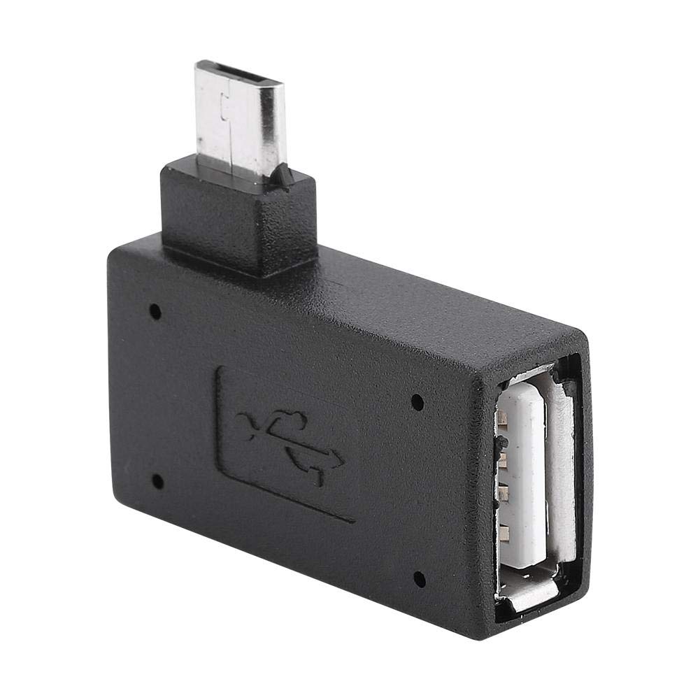 Zerone Right Left Angle Micro USB 2.0 Male 90 Degree USB Male to Micro Female OTG Adapters, Pack of 2 - Image 3