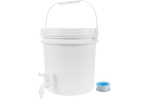 FAVOMOTO Outdoor Water Storage Container Portable 10L Plastic Water Tank with Faucet for Camping