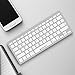 CEROBIT Wireless Bluetooth Keyboard Ultra Slim Universal Compatibility with Windows Android IOS for Laptop Mac Tablet Desktop PC Computer Smart TV (Sliver White)