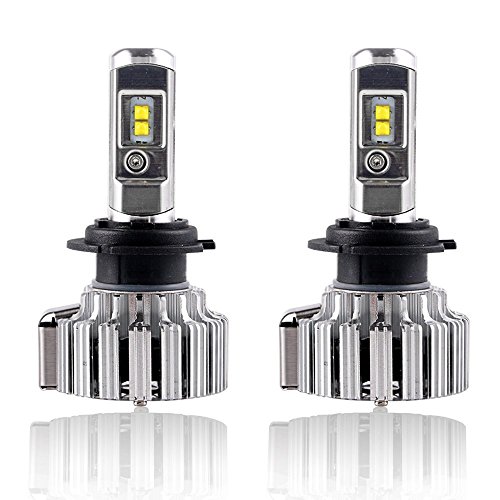 Diesel Auto H7 Led Car Headlight Bulbs 70w 9000lm 6000k White with CREE Led Chips Led Headlight Conversion Kit- 12V 55W Halogen Bulbs Replacement- 3 Yrs Warranty (pack of 2)