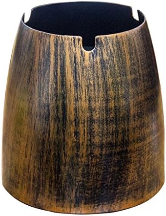 Extra Large Cigarettes Ashtray,Retro Iron Art Windproof Unique Ashtray,Outdoor/Patio/Indoor/Bar/KTV Ash tray,Desktop Smoking Ash Tray for Home office Decoration,As Gifts for Men and Women