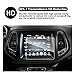 2017 2018 Jeep Compass Uconnect Touch Screen Car Display Navigation Screen Protector, RUIYA HD Clear TEMPERED GLASS Car In-Dash Screen Protective Film (8.4-Inch)