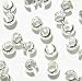 40 pcs .925 Sterling Silver Knot Round Crimp Bead Cover 3mm / Findings/Bright