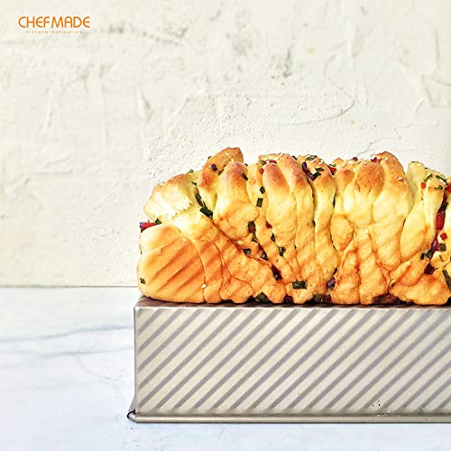 CHEFMADE Mini Pullman Loaf Pan with Lid, 0.66Lb Dough Capacity Non