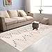 KIMODE Bohemian Bedroom Rug 3' x 5' Washable Moroccan Geometric Area Rug Cotton Woven Farmhouse Collection Indoor Outdoor Floor Carpet Throw Rug for Living Room Hallway Kitchen
