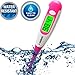 Best 2017 FDA Digital Medical Thermometer, Easy Accurate and Fast 10 Second Read & Monitor Fever Temperature, Flexible Tip,Waterproof for Baby,Kids, Adults, Pets,Oral, Underarm (Pink)