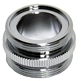 Danco 10524 15/16 in.-27M x 15/16 in.-27M Chrome Male/Male Aerator Adapter, Chrome