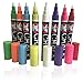 Liquid Chalk Pens 8 Pack | Chalk Marker Pens with Reversible Tip | IDEAL for Bistro, Windows, Glass, Labels, Whiteboards + BONUS Chalkboard Labels