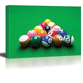 Billiard Pool Balls Close Up Wall Decor