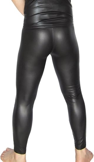 men in leather leggings