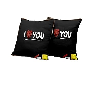 Amazon Com Seat Cushion Cover I Love You Illustration Of A