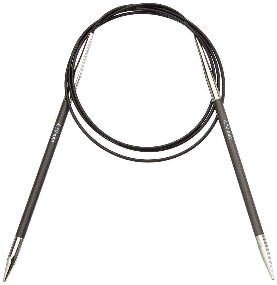 KnitPro Karbonz Fixed Circular Needles 40" (100cm) | 4.50 mm