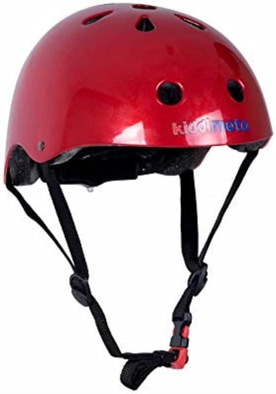 Kiddimoto Casque Velo Enfant Bebe Casque De Cyclisme Pour Vtt Bmx Skate Scooter Patines Trotinette Draisienne Rouge Metallique Jeux De Plein Air Et Sports Velos Et Vehicules Pour Enfants Mkyra Org