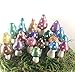 Miniature Mushrooms. Fairy Garden Accessories. Set of 10. Brilliantly Colored with Mica Powders.
