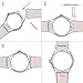 Silver Plated Stainless Steel Buckle Waterproof Silicone Rubber Watch Strap Watch Band (17mm, White)