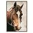 signwin Framed Canvas Wall Art Horse Animals Dramatic Farmhouse/Country Horse Living Room Multicolor Photography - 24x36 inches