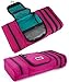 PRO Packing Cubes Travel Toiletry Bag - Packs Flat To Save Space - Waterproof Hanging Toiletries Kit For Men and Women - Pink-Aqua