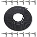 GLS Audio Pedal Board Kit DIY Patch Cables Cords - 15ft Cable with 12 Right Angled 1/4