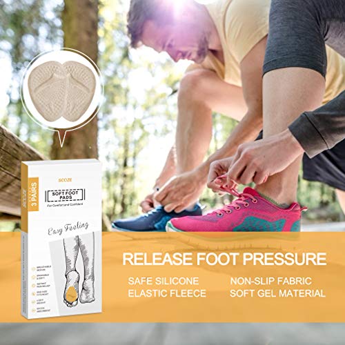 Metatarsal Pads Ball of Foot Cushions for Women High Heel, Gel Forefoot