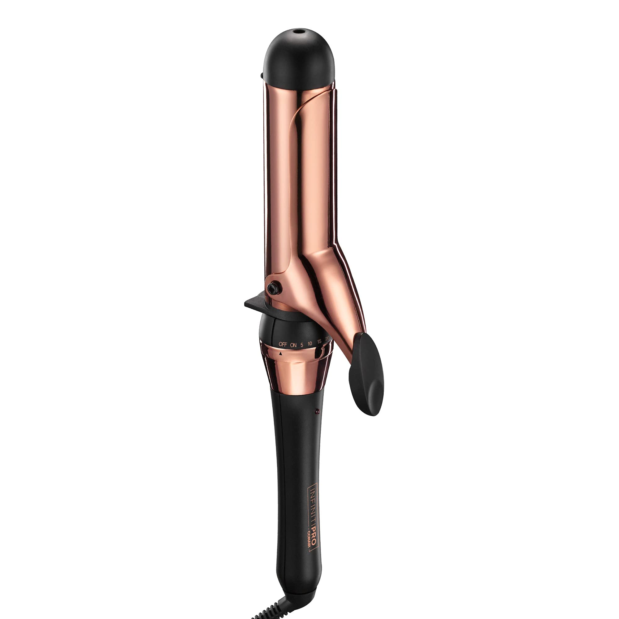 Photo 1 of INFINITIPRO BY CONAIR Rose Gold Titanium 1 1/2-Inch Curling Iron, 1 ½ inch barrel produces soft waves – for use on medium and long hair