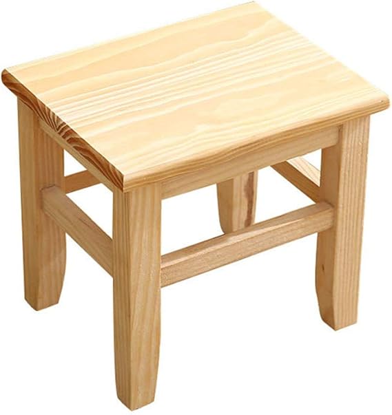 JFJL Hocker Aus Massivem Hartholz,Tritthocker Mit Rutschfester