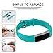 iGK Replacement Bands Compatible for Fitbit Alta and Fitbit Alta HR, Newest Adjustable Sport Strap Smartwatch Fitness Wristbands Teal Small