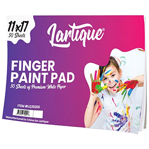 Lartique Finger Paint Pad Painting Paper Book for Kids 50 Non
