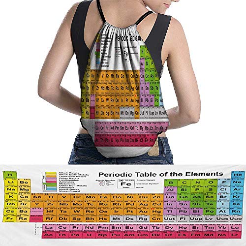familytaste Waterproof Backpack Science Freak Chemistry Lovers Colorful 11.8"x15.3"