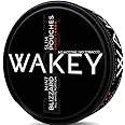 WAKEY. Caffeine pouches: 100mg Vitamins, Minerals for Energy & Health - 20 caffeine pouches per can (mint blizzard) tobacco and nicotine free.