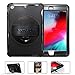 BATYUE iPad mini 1 Case,iPad mini 2 Case, iPad mini 3 Case [Heavy Duty] Rugged Shockproof Protective Cover with 360 Degree Rotating Stand/Leather Hand Strap for Apple iPad mini 1/2/3 Tablet (Black)